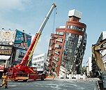 Damage in Hualien City