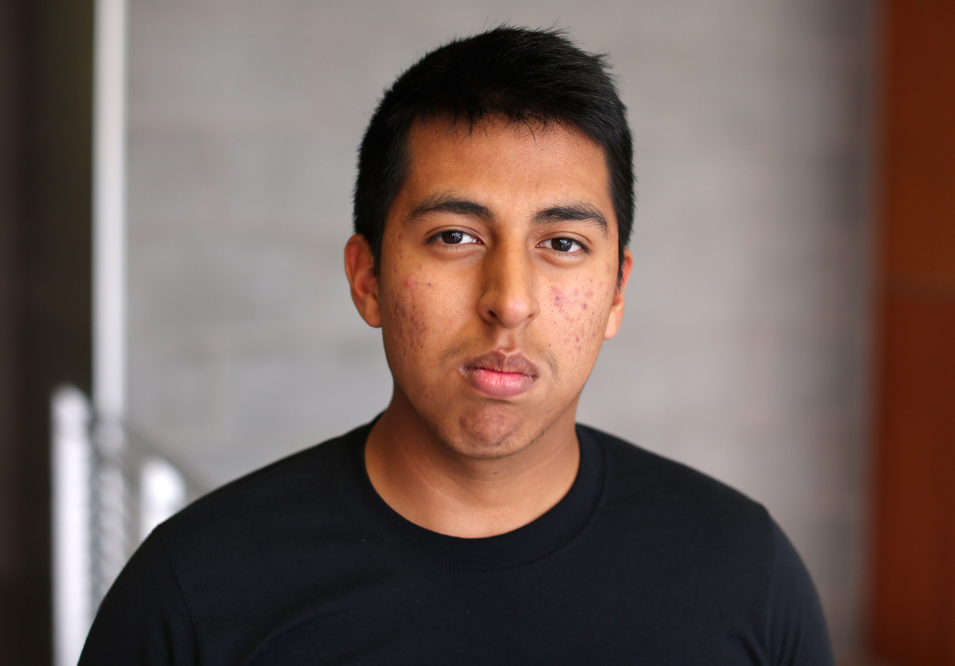 DACA student Bryan Peña, at Cal State LA.  Photo by J. Emilio Flores/Cal State LA